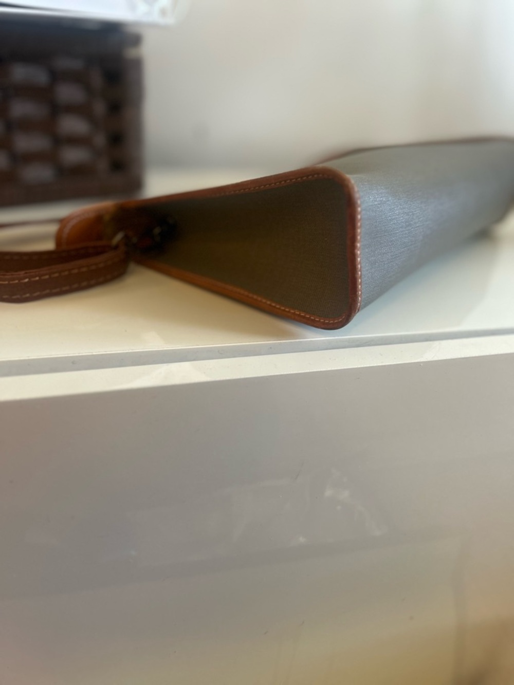 Christian Dior Vintage canvas and leather crossbody bag - Picture 3 of 15